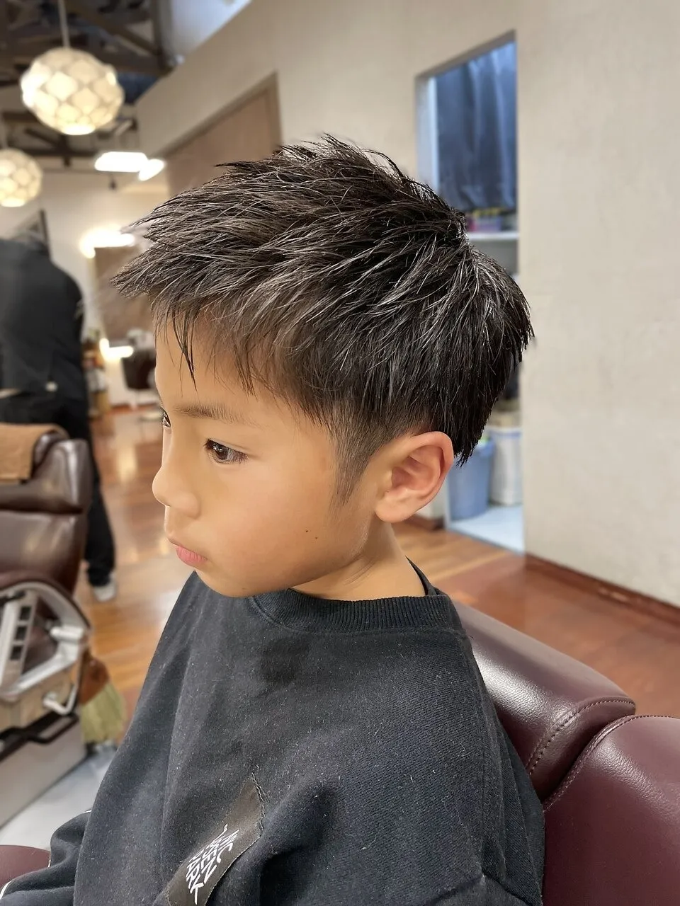 【Mr.BABY/岡山市】キッズカット男の子 ショートツーブロック